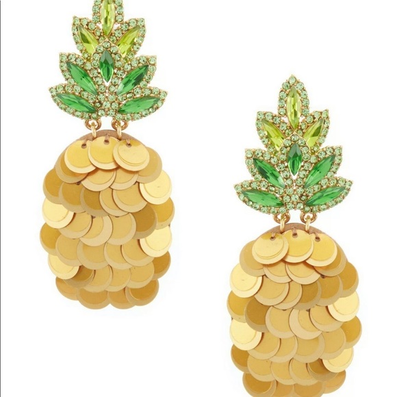 Kate spade by the pool pineapple statement earring